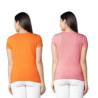 Pure Cotton T-shirt for Women - Pack of 2-thumb1