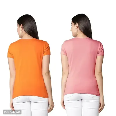 Pure Cotton T-shirt for Women - Pack of 2-thumb2