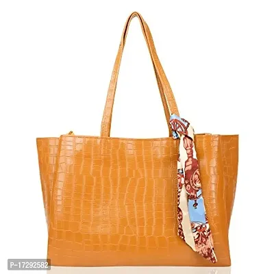 Stylish Beige PU Solid Handbag For Women-thumb0