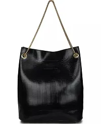 Beautiful Maroon Pu Solid Handbags For Women-thumb1