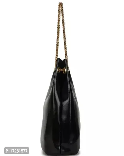 Beautiful Maroon Pu Solid Handbags For Women-thumb3