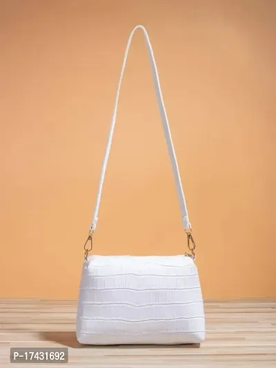 Women Cross body Sling Bag White-thumb3