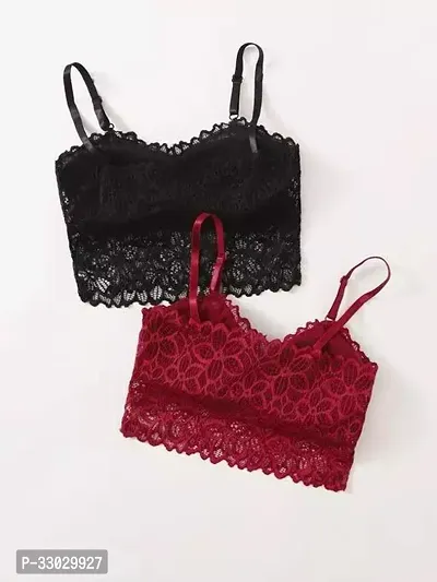 Stylish Women Lace Bra Pack of 2-thumb2