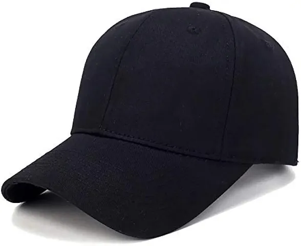 GIRLYZ Attire Unisex Caps for Men Women Classic Cotton Plain Cap Free Size with Adjustable Strap