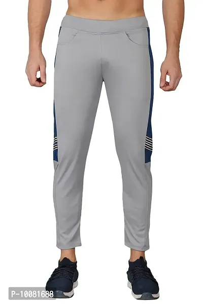 MGrandbear Men's streachable Regular Fit Track Pant for Men (32, Grey)-thumb0