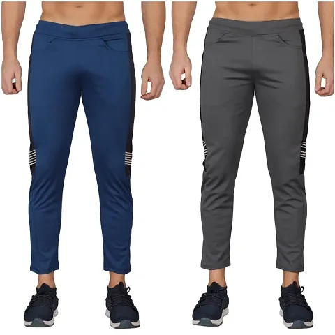 MGrandbear Men's Stretchable Regular Fit Track Pant for Men Pack of 2