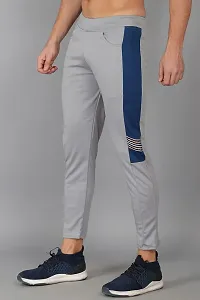 MGrandbear Men's streachable Regular Fit Track Pant for Men (32, Grey)-thumb1