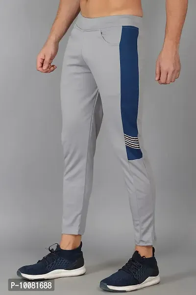 MGrandbear Men's streachable Regular Fit Track Pant for Men (32, Grey)-thumb2