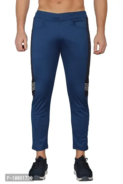 MGrandbear Men's streachable Regular Fit Track Pant for Men (34, Army Blue)