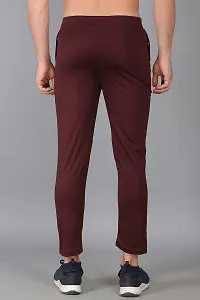 MGrandbear Men's Stretchable Solid Regular Fit Track Pant for Men Pack of 2 (28, Light Green-Brown)-thumb2