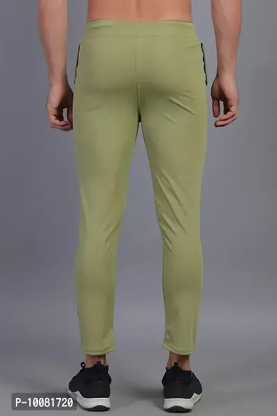 MGrandbear Men's Stretchable Solid Regular Fit Track Pant for Men Pack of 2 (28, Light Green-Brown)-thumb5