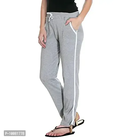 MGrandbear Women's Solid Stripe Hosiery Pyjama for Women (28, Grey)-thumb2