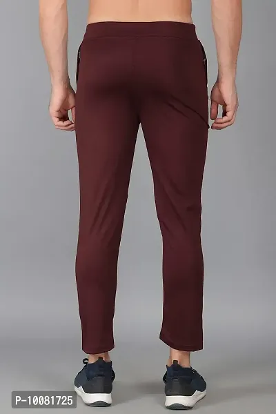 MGrandbear Men's Stretchable Solid Regular Fit Track Pant for Men Pack of 2 (32, Blue-Brown)-thumb5