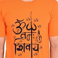 Grand Bear Orange Cotton t-Shirt for Men|Round Neck T-Shirt-thumb4