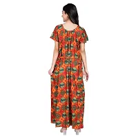 Women's Cotton Floral  Printed Nighty / Maxi-thumb1