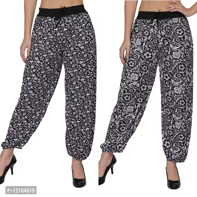 Trendy and Stylish Printed Harem pant Pack of 2-thumb0