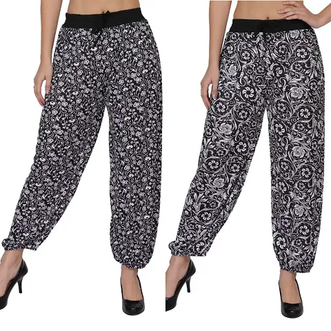 Trendy and Stylish Printed Harem pant Pack of 2