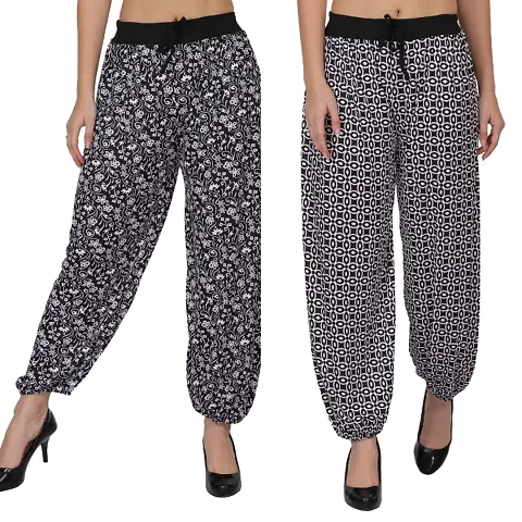 Trendy and Stylish Printed Harem pant Pack of 2