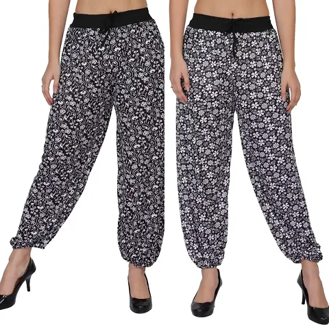 Trendy and Stylish Printed Harem pant Pack of 2