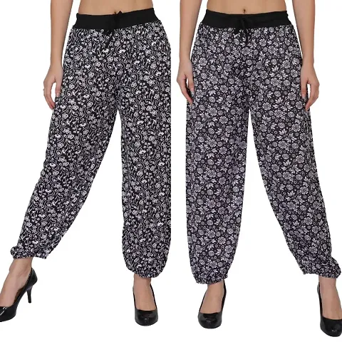 Trendy and Stylish Printed Harem pant Pack of 2