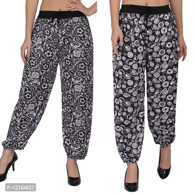 Trendy and Stylish Printed Harem pant Pack of 2-thumb0