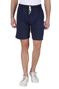 Solid Trendy Cotton  Shorts For Men Pack of 2-thumb1