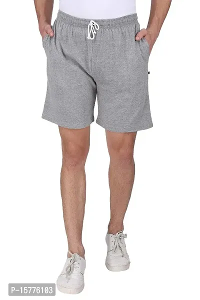 Solid Trendy Cotton  Shorts For Men Pack of 3-thumb3