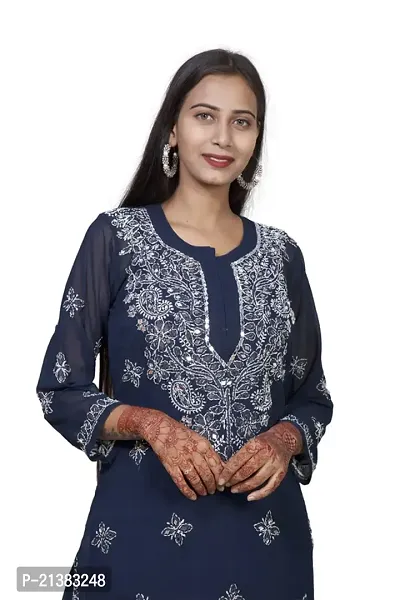 Stylish Fancy Designer Georgette Kurta For Women-thumb2