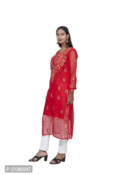 Stylish Fancy Designer Georgette Kurta For Women-thumb4