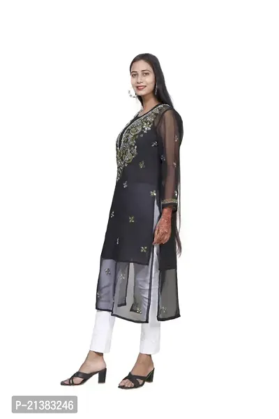 Stylish Fancy Designer Georgette Kurta For Women-thumb3