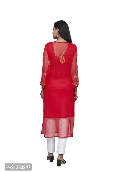 Stylish Fancy Designer Georgette Kurta For Women-thumb5