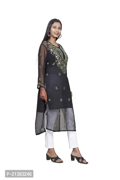 Stylish Fancy Designer Georgette Kurta For Women-thumb2