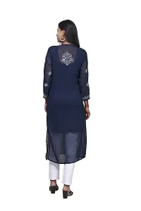 Women's Georgette Chikankari Embroidery Anarkali Kurtas-thumb3