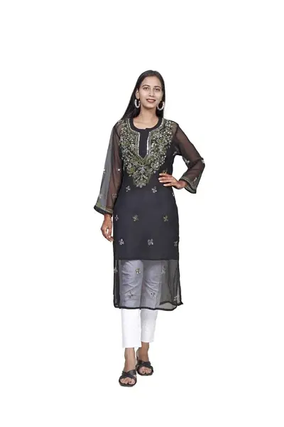 Stylish Fancy Designer Georgette Kurta For Women