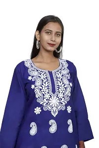 Sahara Women's Georgette Chikankari Embroidery Kurta-thumb1