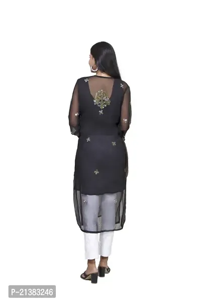 Stylish Fancy Designer Georgette Kurta For Women-thumb5