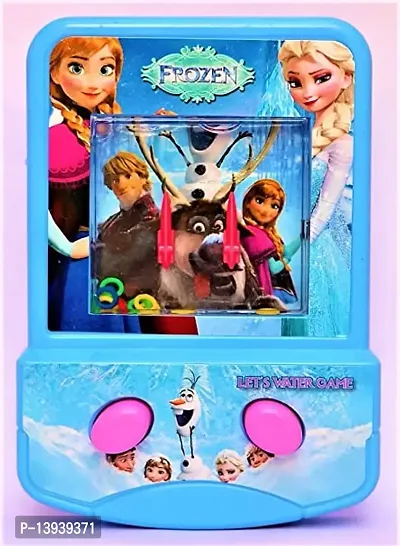 UMEFY Frozen Princess Ring Toss Water Game Double Button Handheld Water Console Game for Boys Girls All Age Children 2 Button with Rings Game Transparent Mobile Phone Toy for Kids