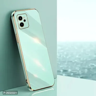 SUNNY FASHION Back Cover for Realme C31 Liquid TPU Silicone Shockproof Flexible with Camera Protection Soft Back Cover Case for Realme C31 (Mint Green)-thumb0