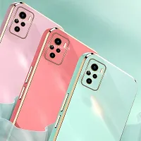 SUNNY FASHION Back Cover for Redmi Note 10/Note 10S Liquid TPU Silicone Shockproof Flexible with Camera Protection Soft Back Cover Case for Redmi Note 10/Note 10S (Mint Green)-thumb3