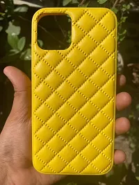 SUNNY FASHION Premium Shockproof Leather Case Cover Compatible with iPhone 12 Pro Max - Yellow-thumb2