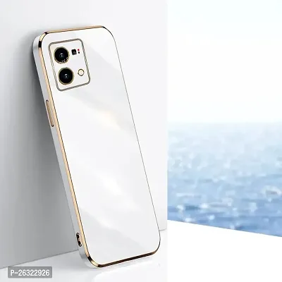 SUNNY FASHION Back Cover for Oppo F21 Pro 4G Liquid TPU Silicone Shockproof Flexible with Camera Protection Soft Back Cover Case for Oppo F21 Pro 4G (White)-thumb0