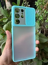 SUNNY FASHION Back Cover for Samsung Galaxy A52 Power Camera Lens Slide Protection Stylish Matte Back Case Cover for Samsung Galaxy A52 (Mint Green)-thumb2