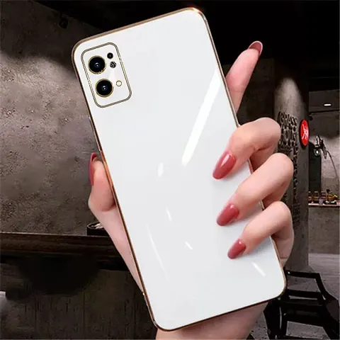 SUNNY FASHION Back Cover for Oppo Reno 7 Pro 5G Liquid TPU Silicone Shockproof Flexible with Camera Protection Soft Back Cover Case for Oppo Reno 7 Pro 5G (White)