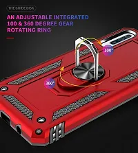 Sunny Fashion Dual Layer Tough Rugged Ring Holder Stand Armor Shockproof Drop Protection Case Cover?for Vivo S1 - Red-thumb4