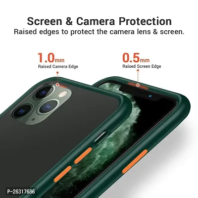 SUNNY FASHION Hard Matte Finish Smoke Case with Soft Side Frame Fit Protective Back Case Cover for iPhone 12 Pro Max [Translucent Ant-Slip Matte] Smoke Dark Green-thumb4