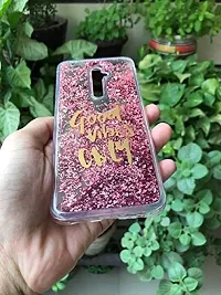 Sunny Fashion Good Vibes Only Designer Quicksand Moving Liquid Floating Waterfall Girls Soft TPU Mobile Back Cover for Oppo Oppo Reno 2Z / 2F (Running Glitter Sparkle Pink)-thumb4