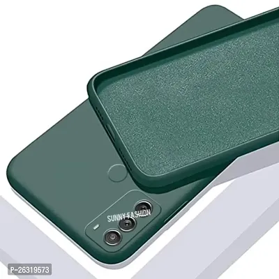 SUNNY FASHION Back Case Cover for Motorola Moto G71 5G Liquid TPU Silicone Shockproof Flexible with Camera Protection Soft Back Case for Motorola Moto G71 5G (Green)-thumb3