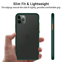 SUNNY FASHION Hard Matte Finish Smoke Case with Soft Side Frame Fit Protective Back Case Cover for iPhone 12 Pro Max [Translucent Ant-Slip Matte] Smoke Dark Green-thumb4