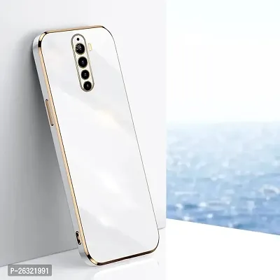 SUNNY FASHION Back Cover for Oppo Reno 2Z / 2F Liquid TPU Silicone Shockproof Flexible with Camera Protection Soft Back Cover Case for Oppo Reno 2Z / 2F (White)-thumb2