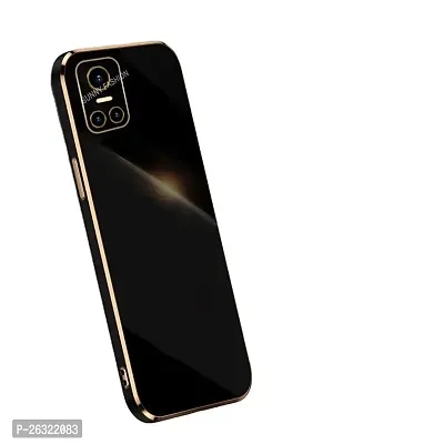 SUNNY FASHION Back Cover for Realme GT Neo 3 5G Liquid TPU Silicone Shockproof Flexible with Camera Protection Soft Back Cover Case for Realme GT Neo 3 5G (Black)